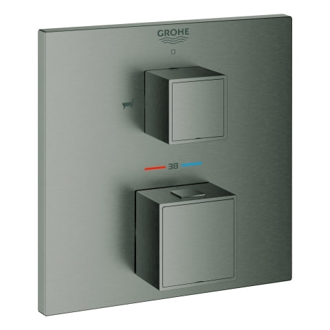 Grohe - THM-Wannenbatterie GROHTHERM Cube 24155 FMS für 35600 hard graphite geb