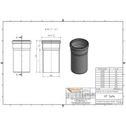 Gebr. Ostendorf - HTsafeEM Rohr DN 110 x 150 mm