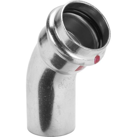 Viega - Bogen 45 Grad PRESTABO 1126.1 22mm Stahl verzinkt