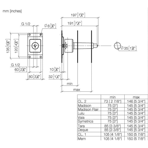 Dornbracht - UP-Ventil UP-Produkte 35607970 1/2
