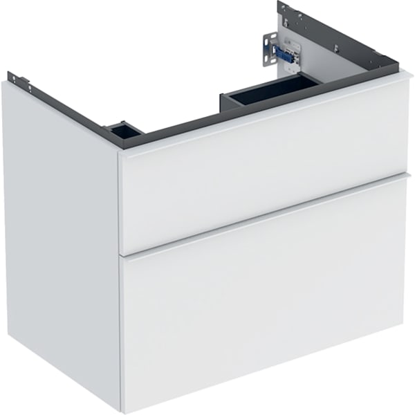 Geberit Vertriebs - iCon Unterschrank für WT, 2 Schubl. 74x61,5x47,6cm, weiß matt