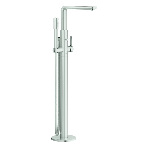 Grohe - EH-Wannenbatterie LINEARE 23792 Bodenmontage Fertigmontageset supersteel
