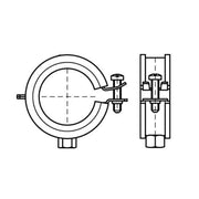 Walraven - Rohrschelle BISMAT 2000S M8/10 3404043 40-43mm, verzinkt, p.Stck
