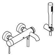 Grohe - EH-Wannenbatterie ESSENCE 33628 mit Brausegarnitur chrom