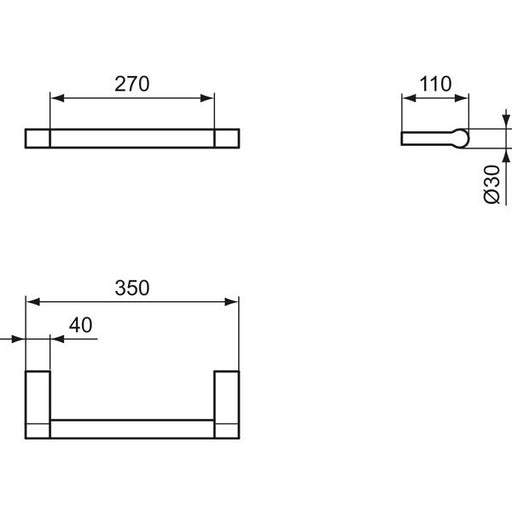 Ideal Standard - Wannengriff CONNECT A9159AA chrom