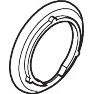 Hansgrohe - Rosette Axor Arco Wannenmischer/ Brausenmischer Aufputz chrom