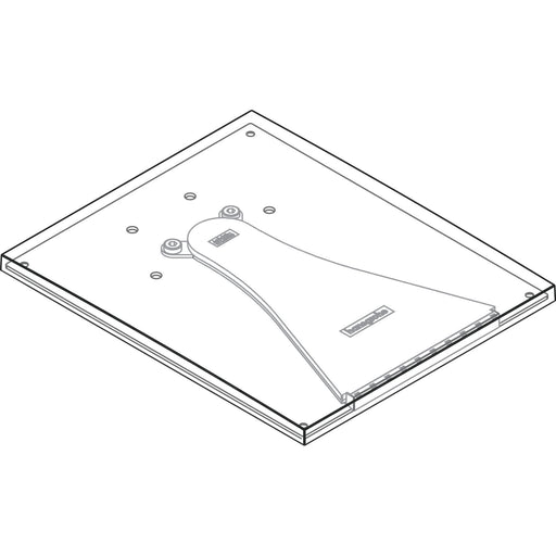 Hansgrohe - Auslaufplatte Axor Massaud 3-Loch Waschtischarmatur Wand chrom