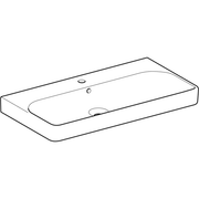 Geberit Vertriebs - Waschtisch SMYLE Square, 90x48cm m. Hl., m. Ül., KeraTect