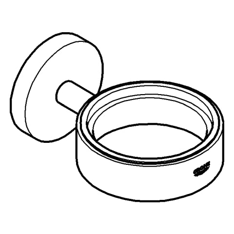 Grohe - Halter Essentials 102466 für Becher/Seifenschale/-spender matte black