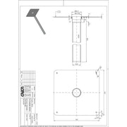 Lorowerk - Speier mit Klebeflansch zum bauseitigem Abkanten 800mm DN50