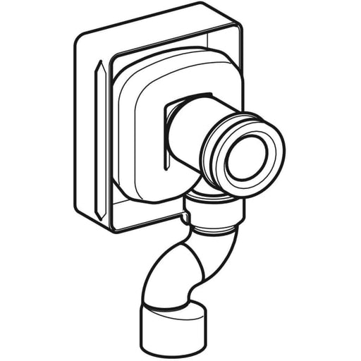 Geberit Vertriebs - UP-Geruchsverschluss für Urinal Abgang vertikal PE schwarz d50