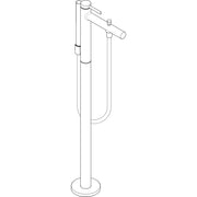 Hansgrohe - Wannenmischer Zesis S bodenstehend mattschwarz