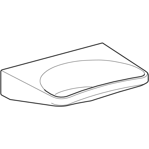 Geberit Vertriebs - Waschtisch PARACELSUS 251060 640x490mm weiß