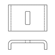 Walraven - U-Halteplatte Maxx UB80 fv 94x80x26 / Loch 40x14 - für Maxx 80
