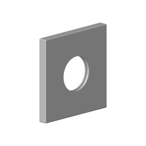 Dornbracht - Rosette Ersatzteile 092778021 78 x 78 x 8 x D. 32,6 mm chrom