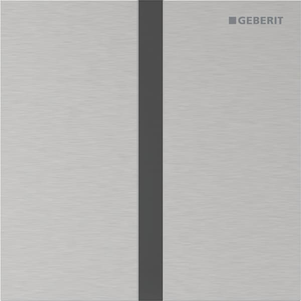 Geberit Vertriebs - Typ 40 UR-Strg. m. elektron. Sp-Ausl. Batt.-Betr., Square, edelst. gebü./Etc