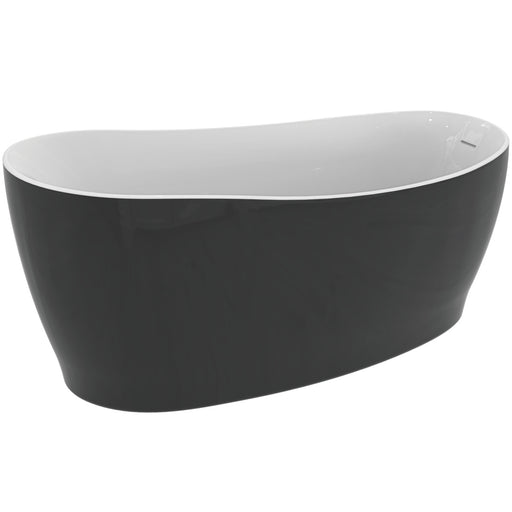 Ideal Standard - Kf-Badewanne AROUND, freistehend, m.Ablauf, 1800x850x625mm, Schwarz