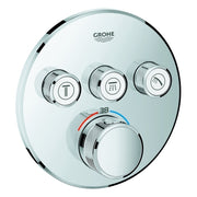 Grohe - Thermostat GROHTHERM SmartControl 29121 rund FMS 3 Absperrventile chrom