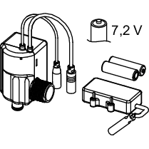 TECE SE - TECEfilo Ventileinheit 7,2 V-Batterie