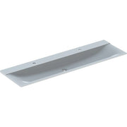 Geberit Vertriebs - Möbelwaschtisch XENO2, 160x48cm zwei Hl., o. Ül., weiß-alpin