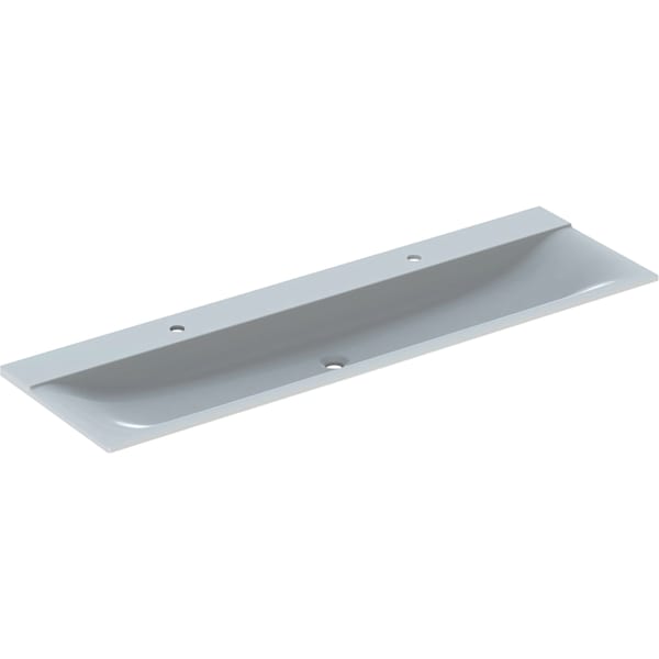 Geberit Vertriebs - Möbelwaschtisch XENO2, 160x48cm zwei Hl., o. Ül., weiß-alpin
