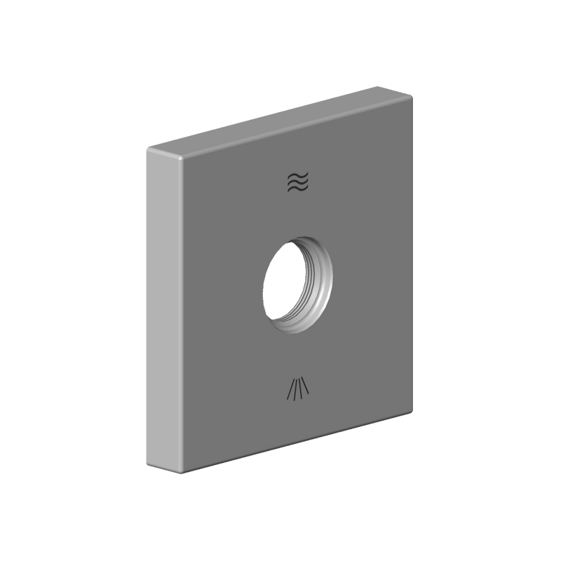 Dornbracht - Rosette mit Symbolen Ersatzteile 092798021 60 x 60 x 12,5 mm chrom
