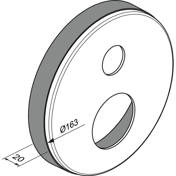 Ideal Standard - Easy-Box Distanzrahmen, rund, Chrom