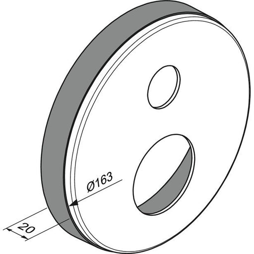 Ideal Standard - Easy-Box Distanzrahmen, rund, Chrom