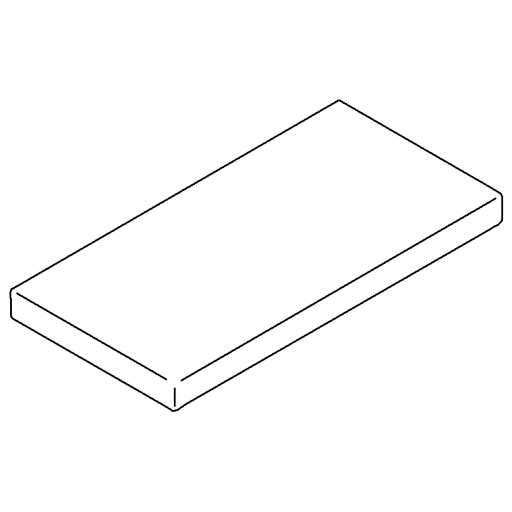 Dornbracht - Griff für Spültisch Stand Ersatzteile 092068002 50 x 8 x 100 mm ruthenium