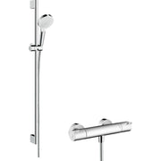 Hansgrohe - Brausenkombi Crometta Vario/ Ecostat 1001 CL/Unica 900mm weiss/chrom
