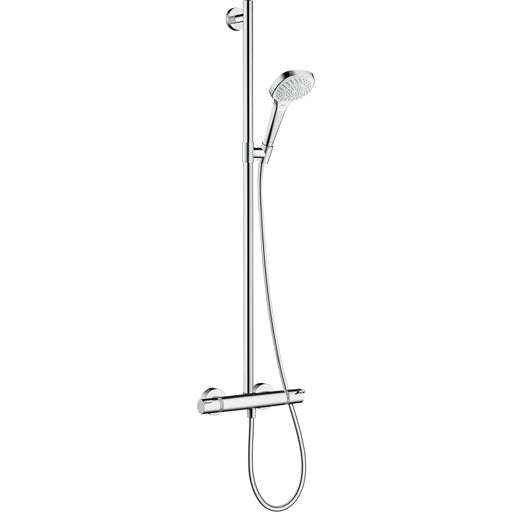 Hansgrohe - Showerpipe CROMA Select E Multi SemiPipe weiß/chrom