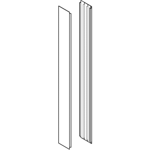 Geberit Vertriebs - Seitenverkleidungen für ONE Spiegelschrank AP-Montage weiß/alu.elox