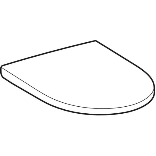 Geberit Vertriebs - iCon WC-Sitz, Befestigung von oben m. Absenka., Quick Release, weiß matt