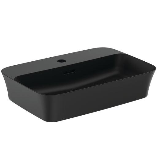Ideal Standard - Schale IPALYSS, 1 Hl., m.Ül., 550x380x145mm, Schwarz Matt