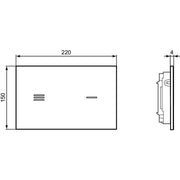 Ideal Standard - Sensor-Betätigungsplatte NT1 SYMFO, Schwarz