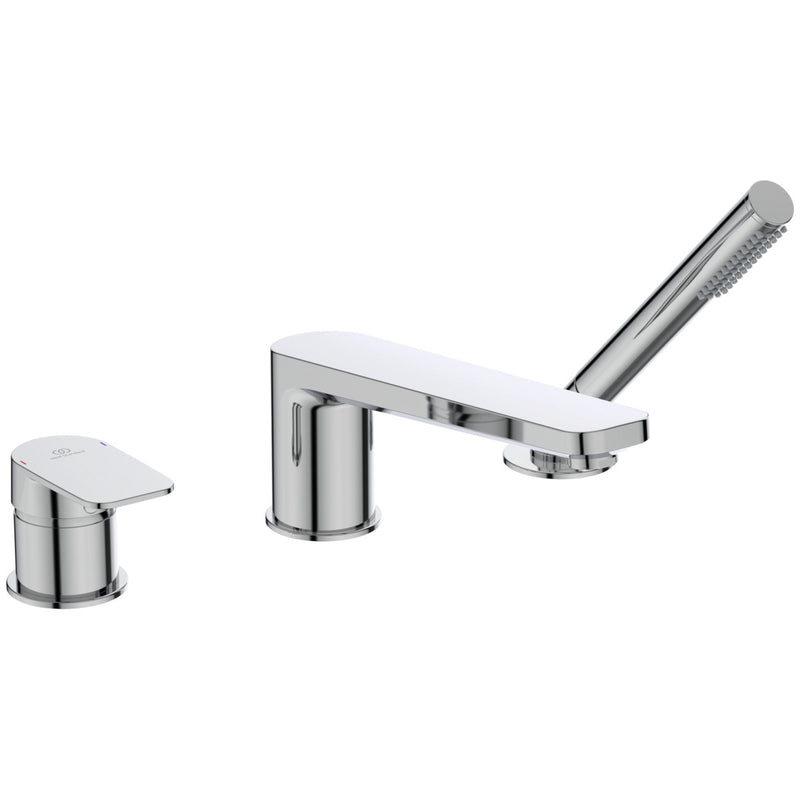 Ideal Standard - 3-Loch-Badearmatur TONIC II, m. Wanneneinlauf und Handbrause, Chrom