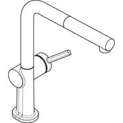 Hansgrohe - Spültischmischer 270 TALIS M54 Ausziehauslauf 1jet edelstahl-optik