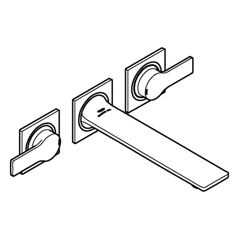 Grohe - 3-L-WT-Wandbatt. Allure 20193_2 FMS Ausl. 208mm cool sunrise gebürstet