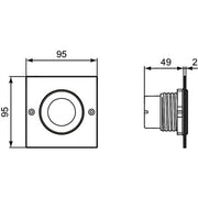 Ideal Standard - Betätigungsplatte P3 SEPTA PRO, pneumatische Auslösung, Edst. gebürstet