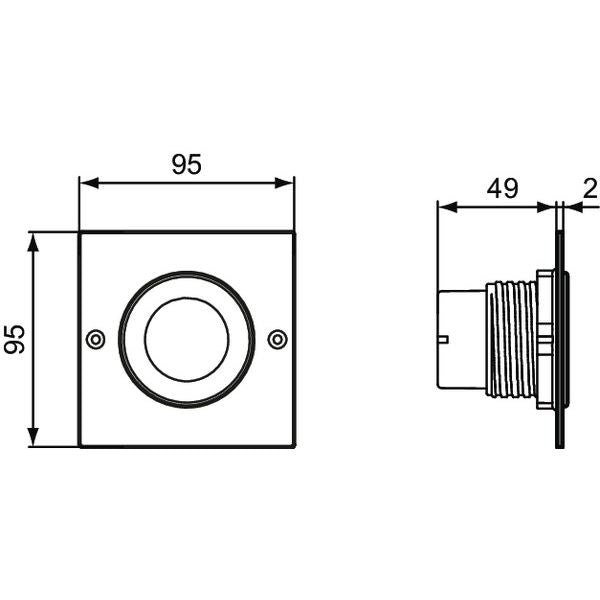 Ideal Standard - Betätigungsplatte P3 SEPTA PRO, pneumatische Auslösung, Edst. gebürstet
