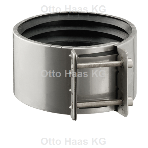 Otto Haas KG - ETERNIT Spannmuffe DN150 Faserzement-Rohre DN150, Edelstahl
