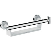Hansgrohe - Haltegriff Comfort weiß/chrom mit Brausenhalter und Ablage