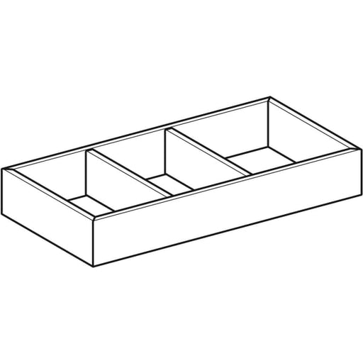 Geberit Vertriebs - VariForm Schubladeneinsatz H-Unterteilung, 15x6,2x37,3cm