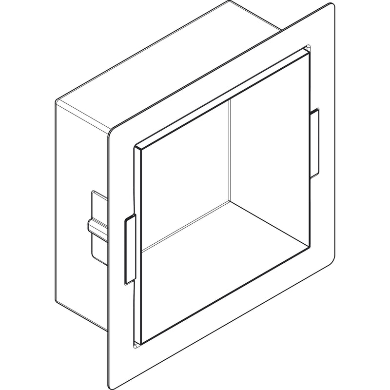 Hansgrohe - XtraStoris Minimalistic Wandnische mit offen.Rahmen 300 x 300 x 140 mm MW
