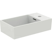 Ideal Standard - Handwaschbecken EXTRA, 1 Hl., m.Ül., Ablg.re.,450x250x150mm,geschliffen, Weiß