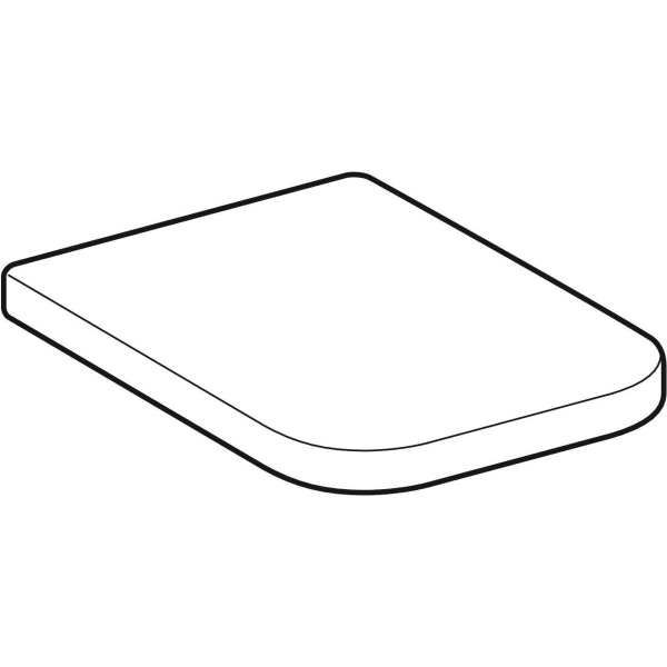 Geberit Vertriebs - WC-Sitz Renova Nr. 1 PLAN 572110 weiß,Edelstahlscharnier