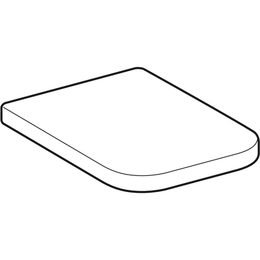 Geberit Vertriebs - WC-Sitz Renova Nr. 1 PLAN 572110 weiß,Edelstahlscharnier