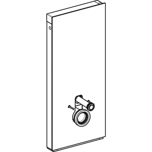 Geberit Vertriebs - Monolith Sanitärmodul für Wand-WC 114cm, Glas lava, Aluminium schwarzchrom
