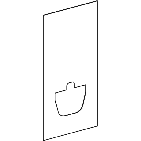 Geberit Vertriebs - Frontverkleidung zu Monolith Sanitär- modul f. WWC 101cm Betonoptik 18/23cm