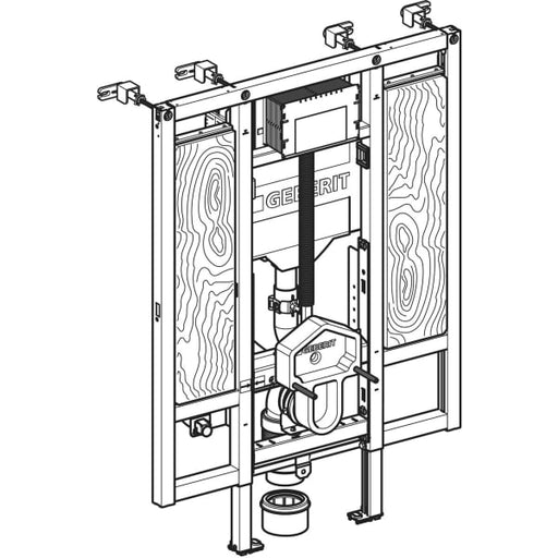 Geberit Vertriebs - Duofix Element f. WWC, 112 cm Sigma UP-SPK 12cm, BF, Stütz/Haltegriffe